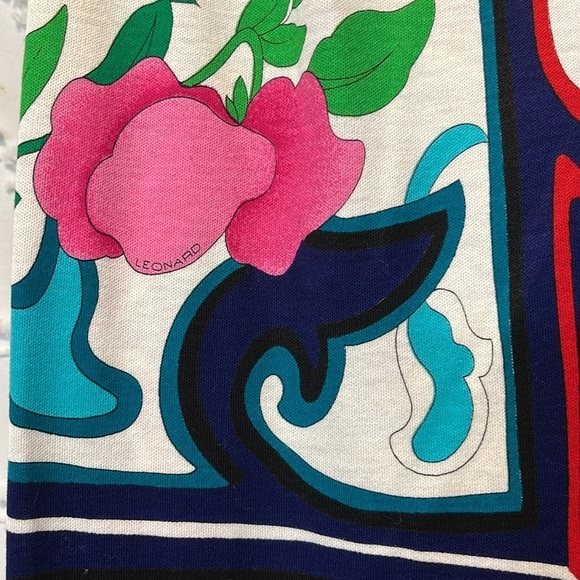 LEONARD PARIS Vintage Multicolored Womens Top - Picture 4 of 6